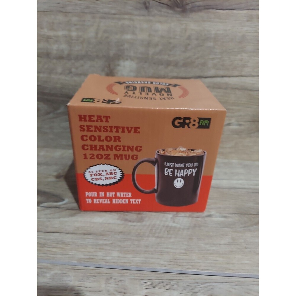 12 Oz Color Changing Coffee Mug I Just Want You To Be Happy And Naked